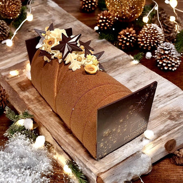 LA BÛCHE DE NOËL CHOCOLAT CRÈME BRÛLÉE- À PARTAGER