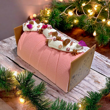 LA BÛCHE DE NOËL POIRE CHATAIGNE- À PARTAGER